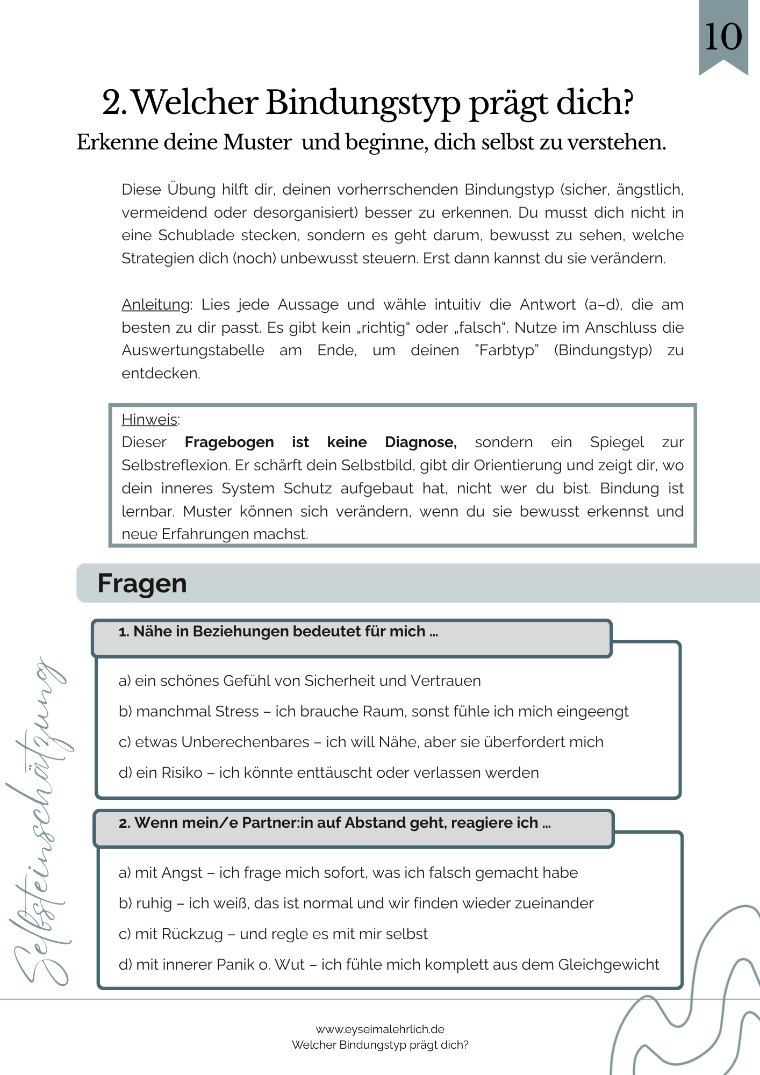 Leseprobe: Selbsttest (Ausschnitt)