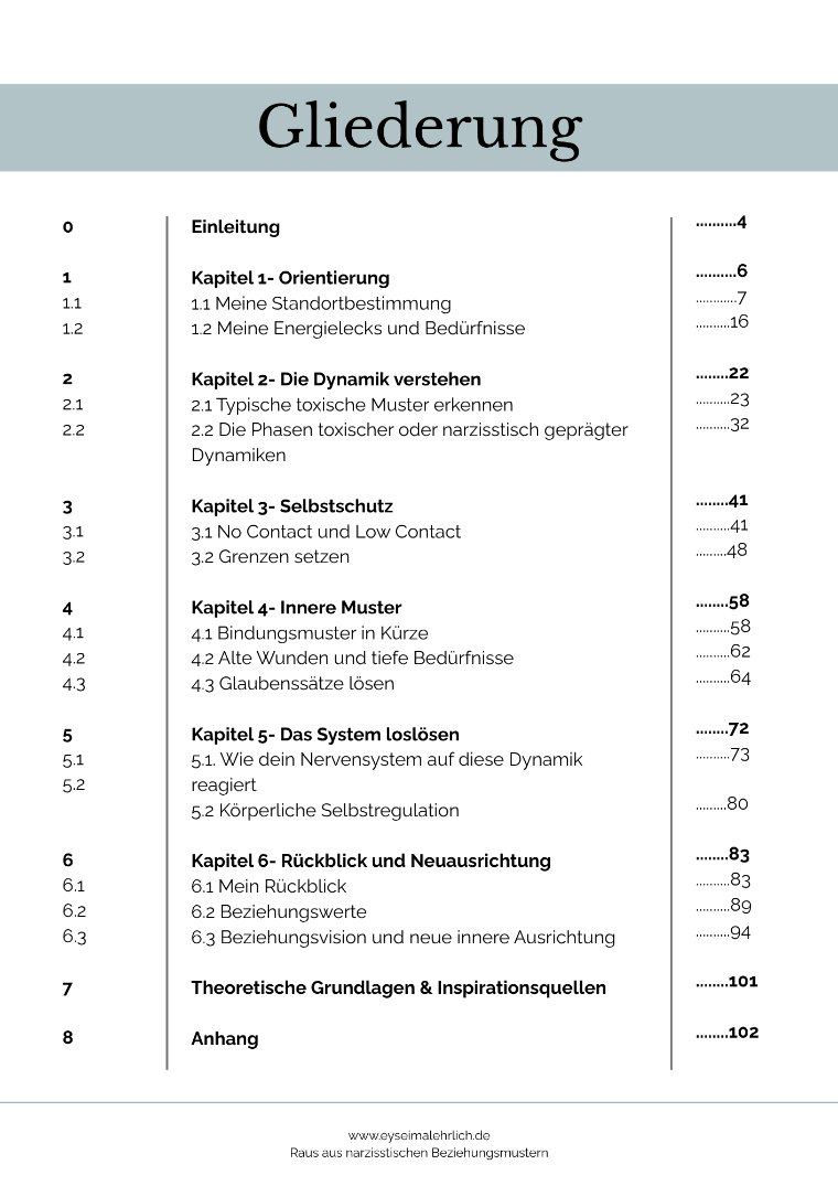 Leseprobe: Gliederung